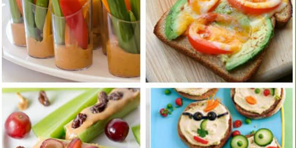 Four Images of Healthy Snacks