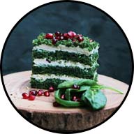 layered spinach cake